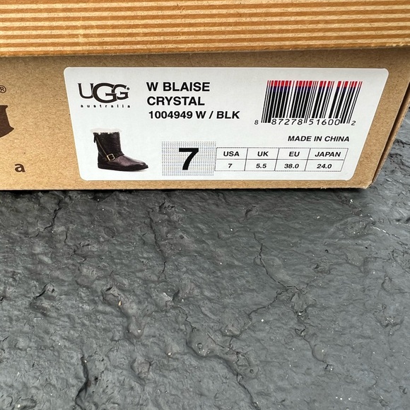Women’s Black Crystal Ugg Boots - Picture 3 of 3
